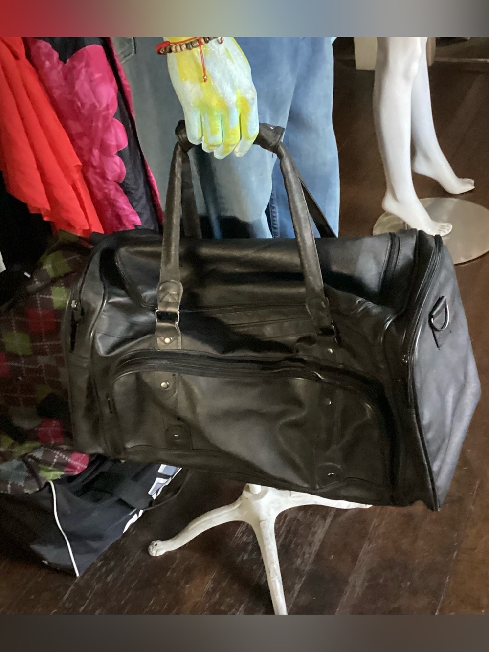 Black/Charcoal duffel bag